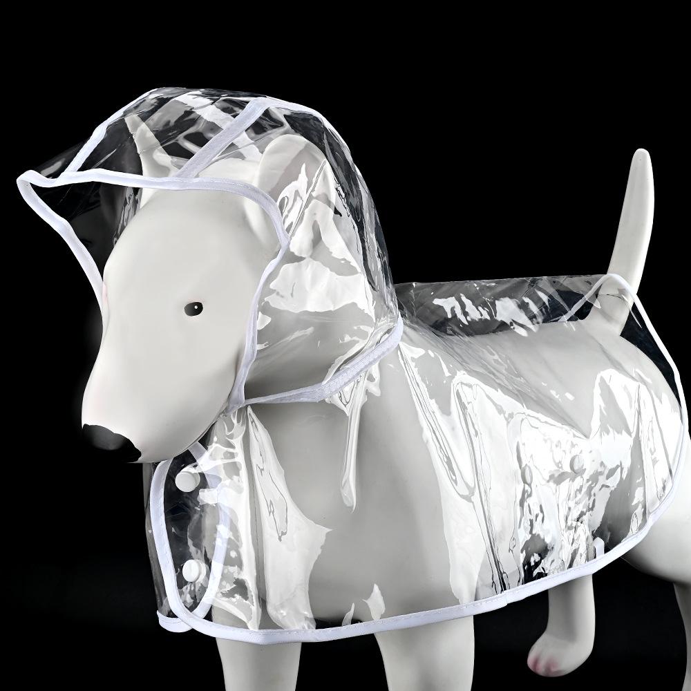 Waterproof Transparent Raincoat for Small to Medium Dogs (Corgi, Shiba Inu, Kitten, Puppy)