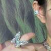 Super flash zircon water drop ear clips personalized Internet celebrities with the same style without ear piercings earbone clips ins wind light