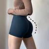 Fashion Cross Waist Hip Lifting Fitness Shorts Belly Contracting and Close-Fitting Running Exercise Peach Hip Slimming Training Shorts Yoga