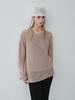 Reply Linen Long Sleeve Knit Top_Beige