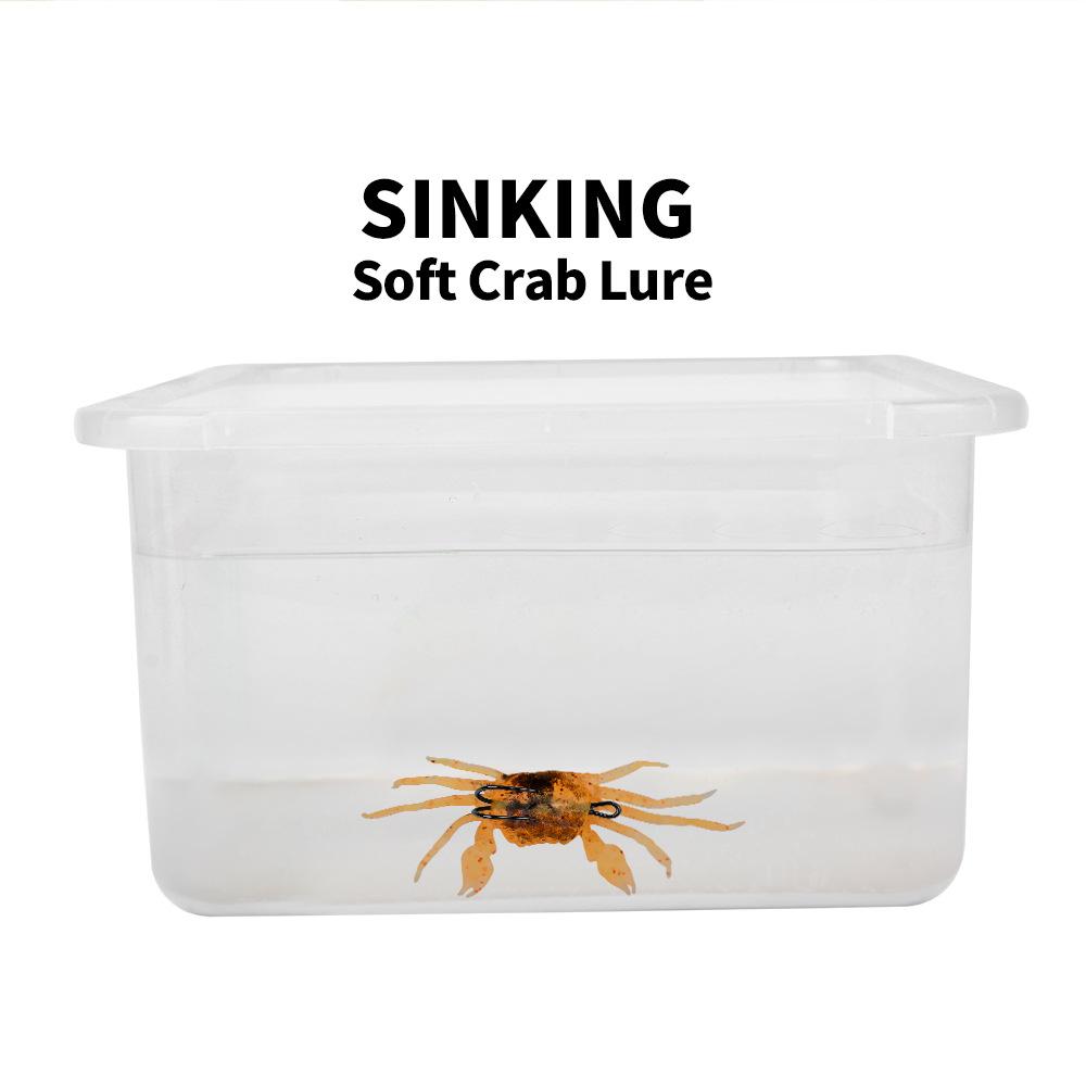 Submerged Crab Soft Bait Long-range Biomimetic Bait 13cm 32.5g Hook Anti Hanging Bottom Simulation Lure Fake Bait Fishing Gear