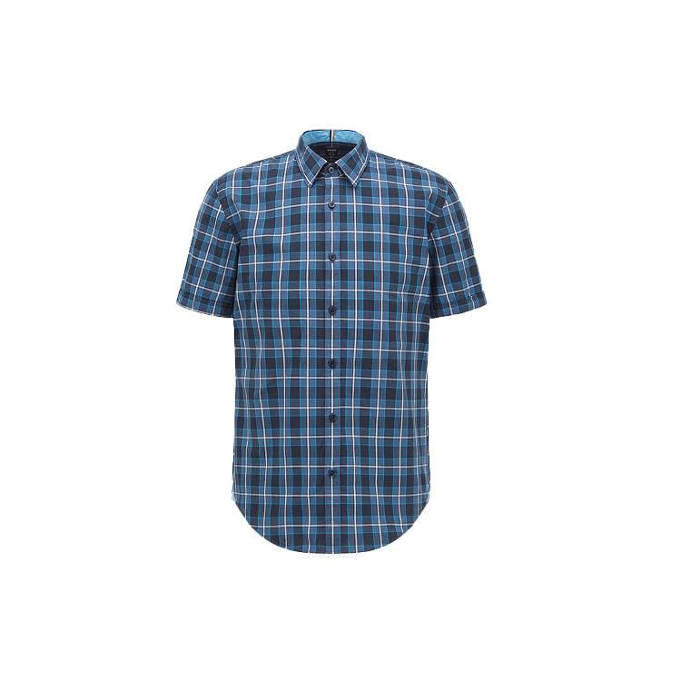 Hugo Boss SS22 Shirt Men's Dark Blue 50468957-404