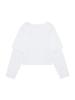 GLOWNY G Double Sleeve Letter Tee (White)