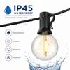 7.6M/15M/30M LED String Lights E12 G40 Bulbs 50 LEDs Waterproof Outdoor Garden Garland for Wedding Decoration