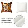 Vintage Corgi Hund Dekorative Kissenbezüge Muster Kissenbezug Geeignet für Sofa Schlafzimmer Auto Kissenbezug