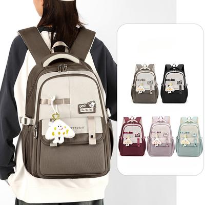 Backpack with Large Capacity  High Value Girl Cute and Versatile Backpack Lightweight