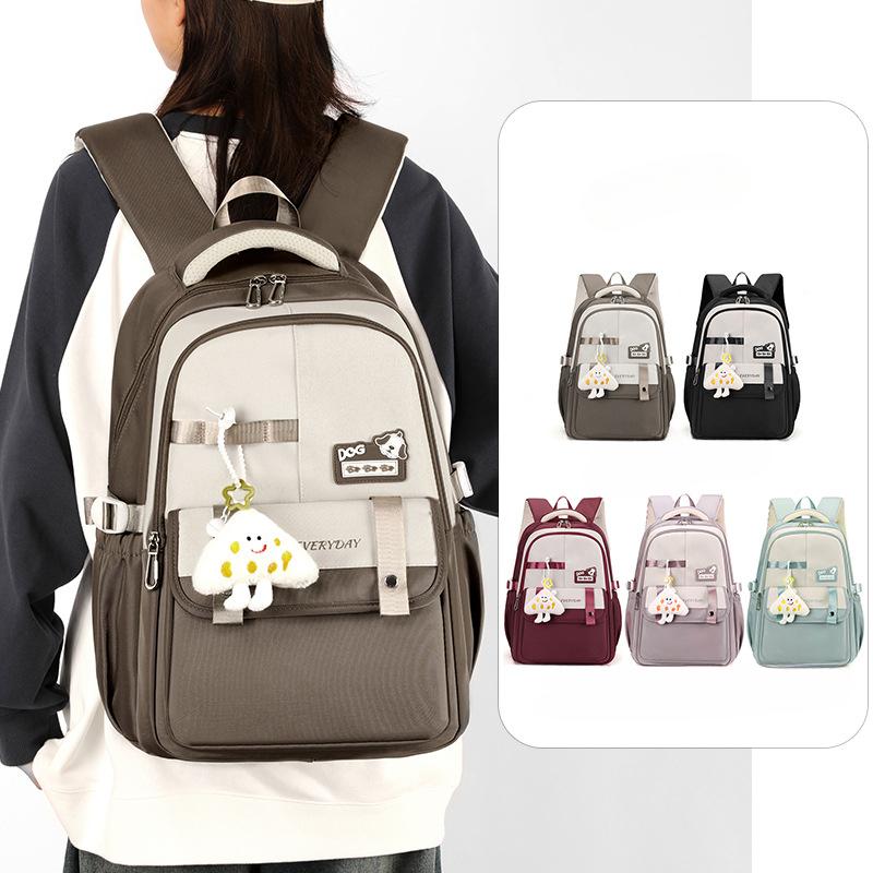 Backpack with Large Capacity High Value Girl Cute and Versatile Backpack Lightweight