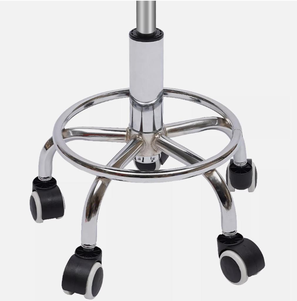 Hydraulic Rolling Stool Work Shop Seat Chair Adjustable Roll Swivel Tool Garage