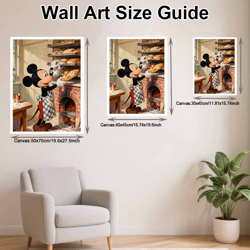 Disney 5D diamond painting set Mickey Mouse baking DIY handmade diamond painting art production diamond decorative painting