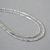 Japanese and Korean Niche Shiny Silver Chamfered Square Beads Broken Silver Fashionable Simple Temperament Short Thin Necklace Collarbone Chain Women