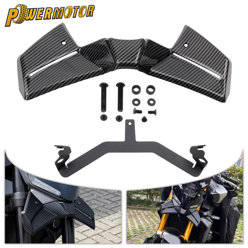 Motorcycle Sport Downforce Naked Frontal Spoiler ABS Plastic Front Spoiler Kit For Yamaha MT-09 MT09 SP Y-AMT 2024 2025 2026