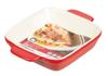 Pearl Metal Oven Chef Heat Resistant Deep Plate 14 X 14cm Red L-1817