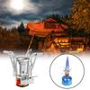 Faltbarer Outdoor-Kocher Ultraleichter Legierungs-Mini-Gaskocher für Camping Wandern Gasofen Tragbarer Outdoor-Kocher Picknick-Kocher