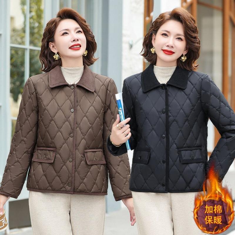 Autumn and winter padded jacket, light small padded jacket, padded jacket, women's autumn and winter clothing, large size padded jacket