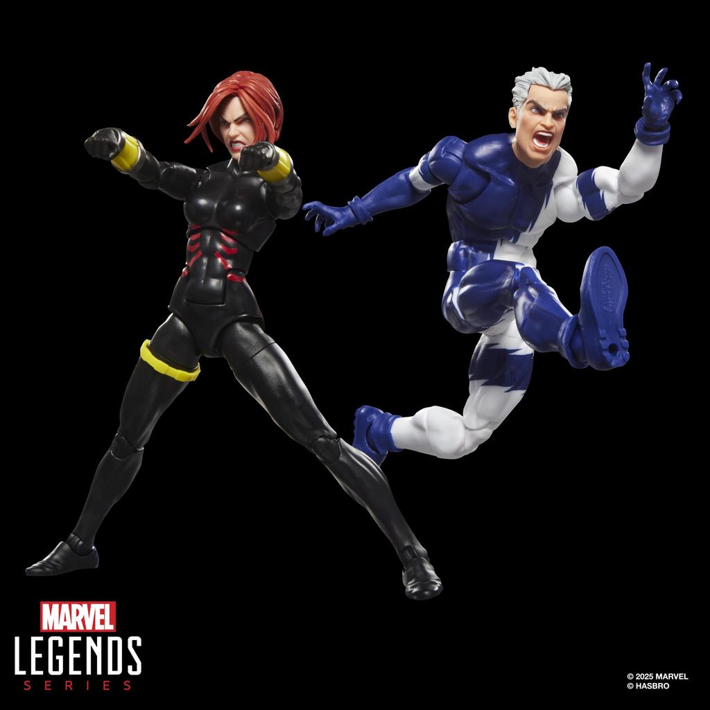 Hasbro MARVEL Legends Series Black Widow The Crossing Comic Collection 15cm Action Figure G2122 & Quicksilver, Avengers (Authentic)