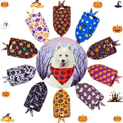 Pet Halloween Saliva Towel Cat Dog Triangle Scarf Decoration Scarf Pet Supplies For Halloween