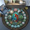 Frog Life Cycle Art Round Area Rug Under Office Chairs Bedroom Living Room Home Decor