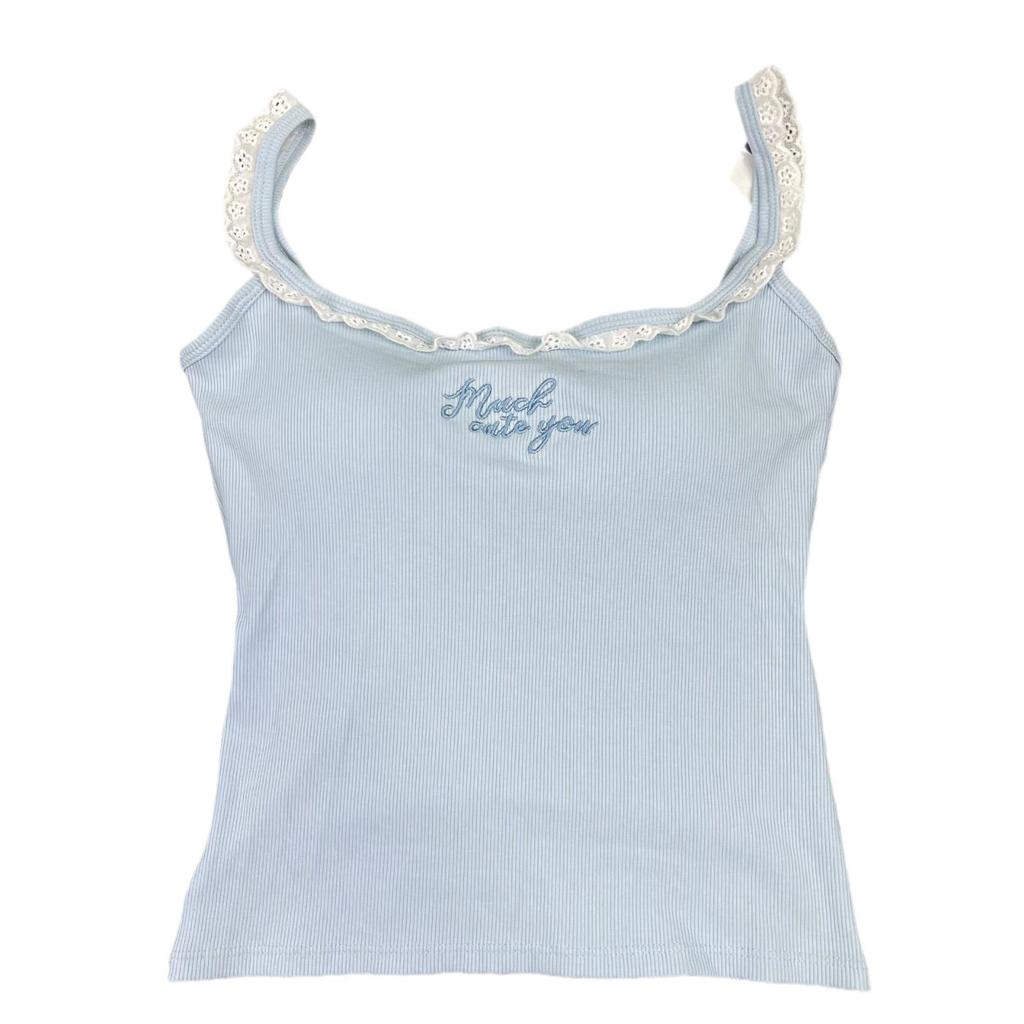 High-Quality Dopamine Lace Slim Fit Cotton Camisole with Latex Breast Pad - Sweet, Stylish Inner or Outer Wear for Women