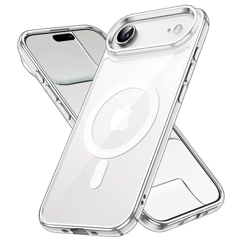 Luxury Clear Shockproof Magsafe Magnetic Case For iPhone 17 Air 17Pro 17 Pro Max Wireless Charging Shockproof Hard PC Back Cover For iPhone 17 Air