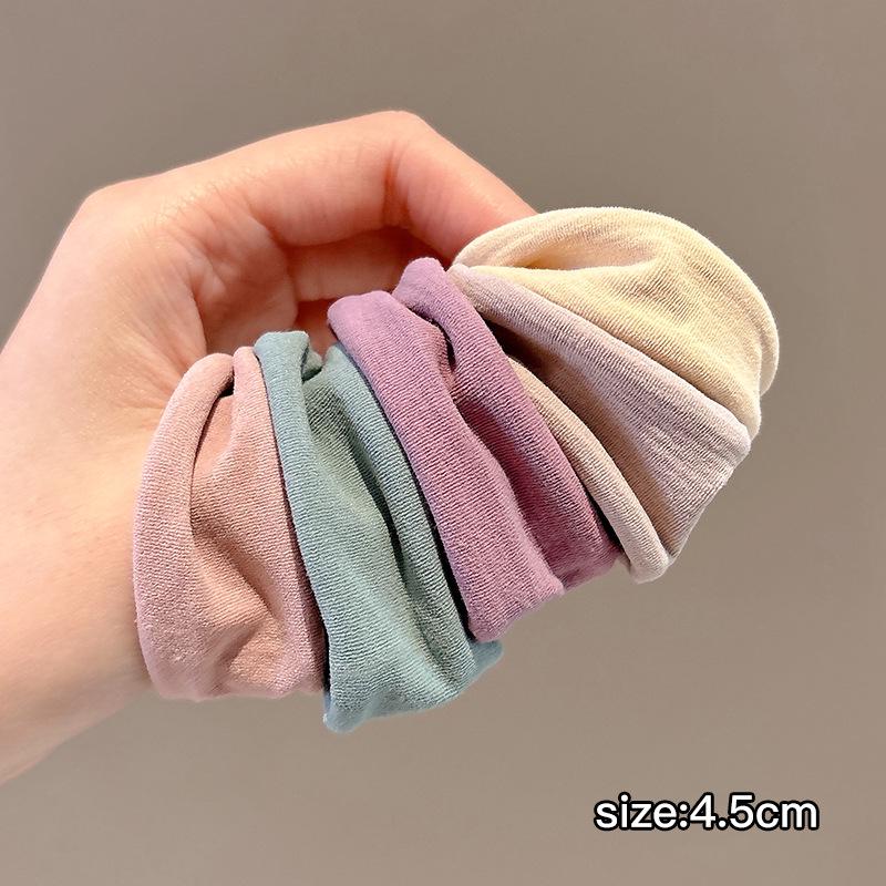 Kleiner Bär Hochelastisches Kaffee-Haargummi für Frauen und Mädchen - Langlebig, Schlicht und Elegant