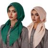 Chapeau Foulard Élastique Couleur Unie Mode Polyvalent Chapeau à Enfiler Motif Ondulé Courbé Chapeau Avion Sac Chapeau de Tête