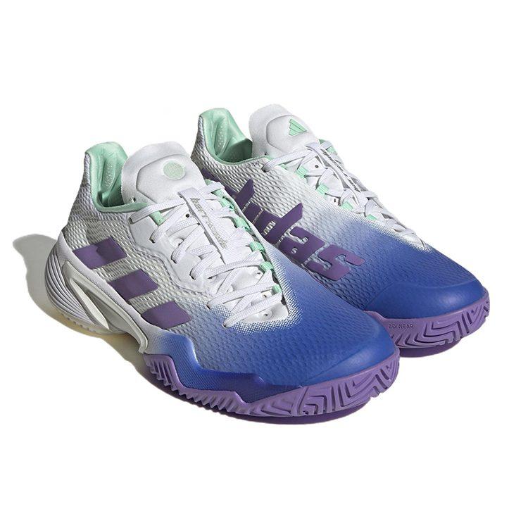 Adidas Barricade Tennis Shoes 'White Lucid Blue' Women's HP7417