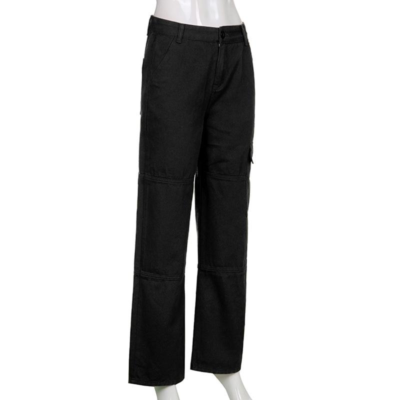 Harajuku Streetwear Oversize Summer High Waist Women's Casual Wide Leg Cargo Pants for Women Baggy Pants Woman Trousers
