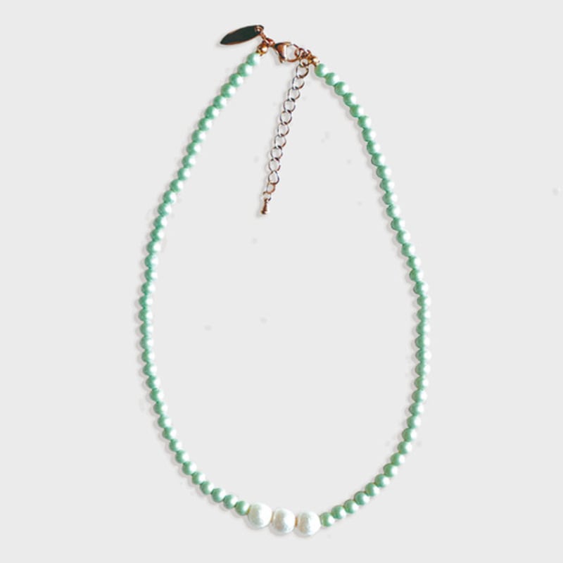 

chamychamy mint ball necklace 41.5cm