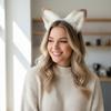 Sheep Ears Headbands Furry Sheep Ear Headband Halloween Party Prom Cosplay Costume Hair Accessories Headwear for Women