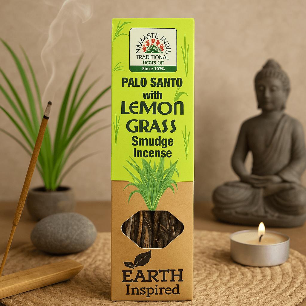 Lemongrass Smudge Incense Sticks, Pack of 9