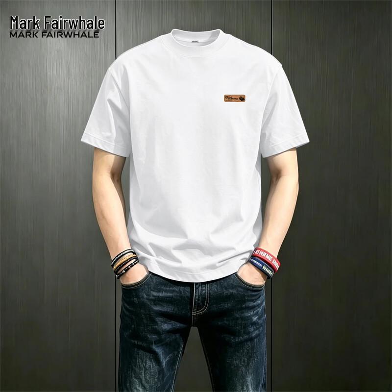 Mark Fairwhale T-shirt da uomo in cotone con stampa alla moda