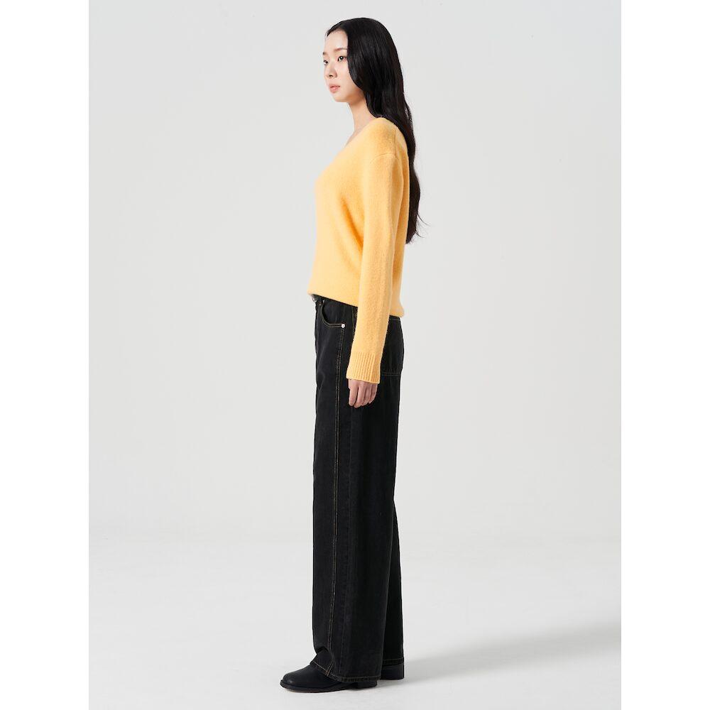 8SECONDS V-Neck Pullover Yellow