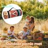 Bohemia Retro Aluminiumfolienbasis, faltbare Picknickdecke mit Aufbewahrungsseil, Verbundprozess, Camping, wasserdichte, feuchtigkeitsbeständige Matte, Outdoor-Zubehör