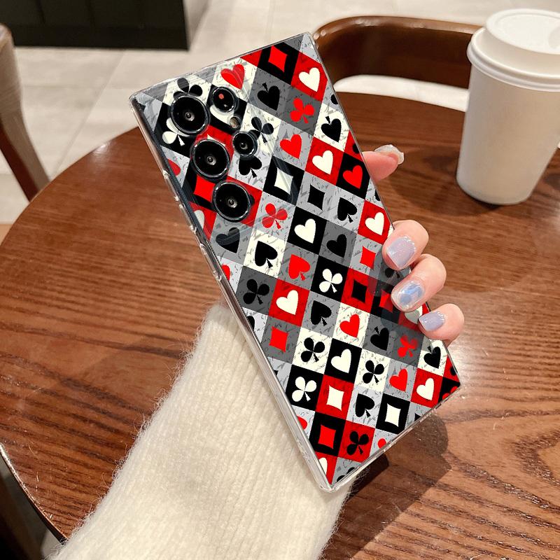 Grid Lines Pattern Case For Samsung Galaxy S26 S25 S24 Ultra S23 S25 FE A57 A17 A37 A16 A56 A55 A15 A35 A36 Soft TPU Phone Cover