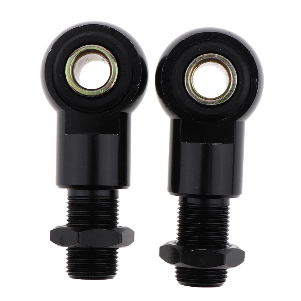 1 Pair 10mm Eye Adapter Eye End For Motorcycle Scooter Shock Absorber Sliver