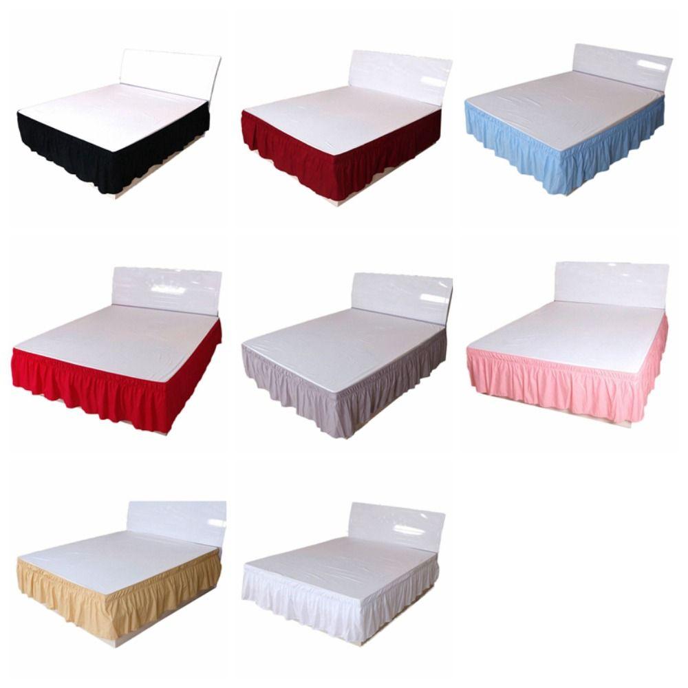 Ruffles Bed Dust Cover Princess Style Bed Sheet Soft Bed Skirt  Household