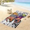 Dragon Ball Print Beach Towel, Large Soft Quick Dry Towel for Beach Camping Swimming