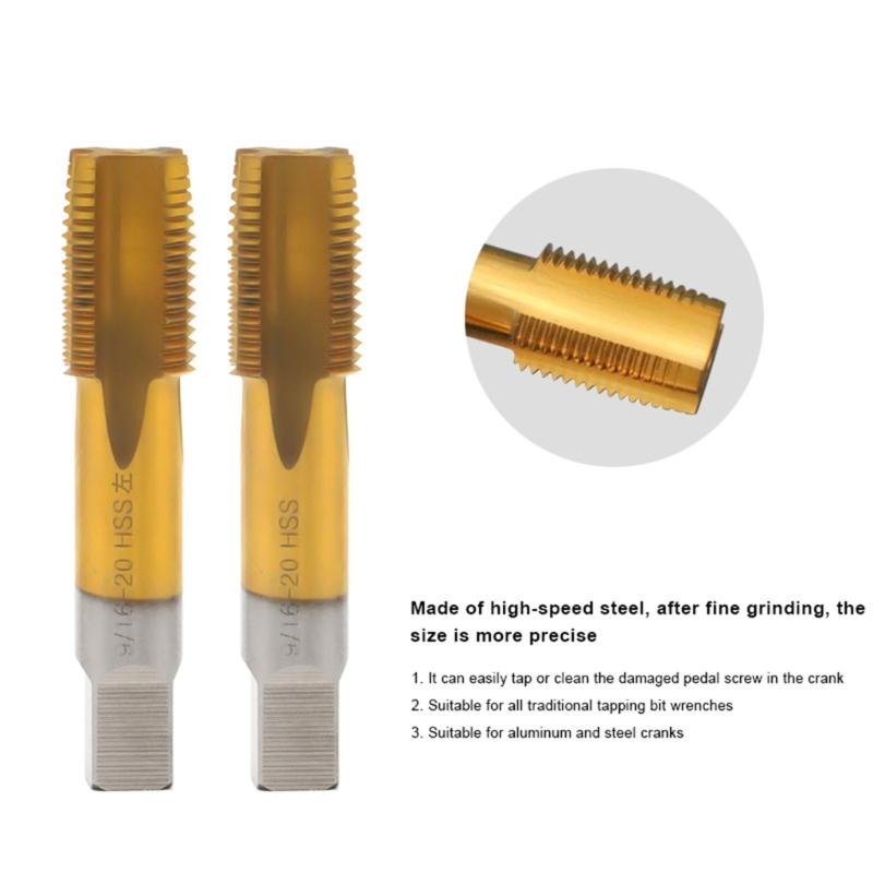 Fahrräder Kurbel Gewindebohrer Rechts- & Linksgewinde Bohrer Fahrräder Kurbel Reparaturwerkzeuge Fahrrad Reparaturwerkzeuge Fahrrad Schraubbohrer