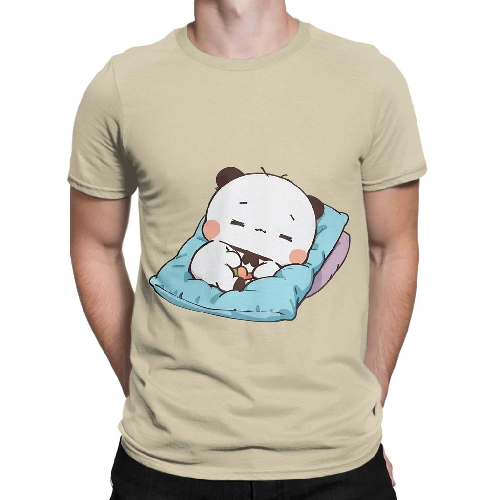 Panda Bear And Brownie True Love Bubu Dudu Couple 2024 Funny Graphic 100 Cotton TShirt Bubu Dudu Tees Tops For Unisex