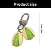 Cute Pistachios Keychain Charm Trendy Pistachios Nut Keychain Versatile Keyrings Charm for Backpacks and Purses
