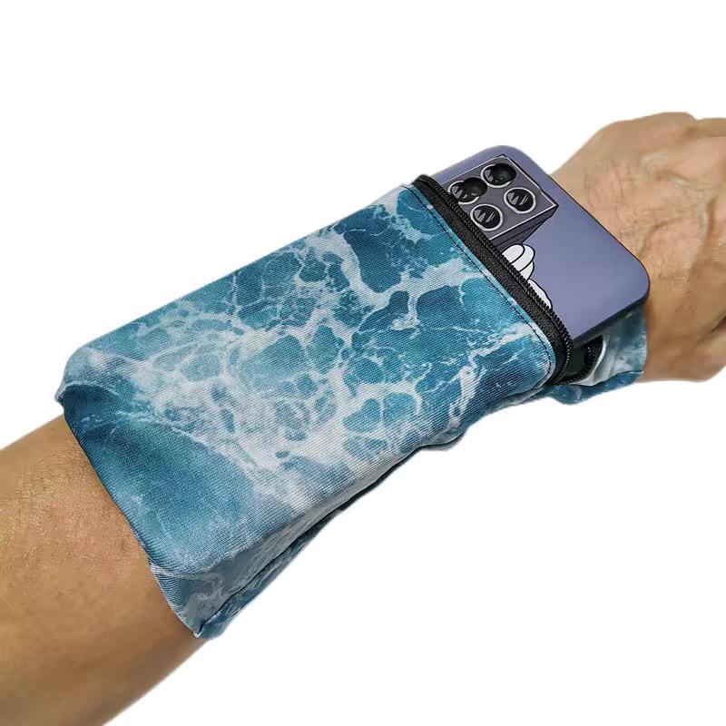 Elastic Outdoor Running Armband: Close-Fitting Wrist Bag for Mobile Phone & Keys