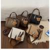 Fashionable Street-Style Bucket Handbag Women's Crossbody Bags Luxury Purse  Lock Buckle Single Shoulder Bags Daily Match