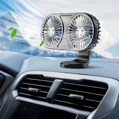 5 V Auto Ventilation Fan 360° Rotating Car Cooling Fan Portable Car Cooler  Car Air Outlet