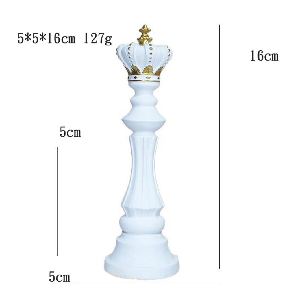 Collection Objects International Chess Ornaments Black White King Height Chess Home Decor