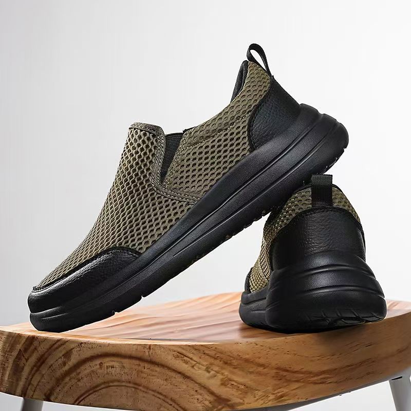 Fashion Splicing Sports Man Shoe Young Students Mesh Sneakers Adults Elegant Comfortable Non-leather Deals Walking Casual Shoes for Men