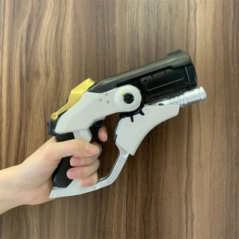 

Cosplay Golden Guns Laser Rifle Revolver Prop Weapons Model Gun No Shotting Safety PU Rubber Halloween Gift