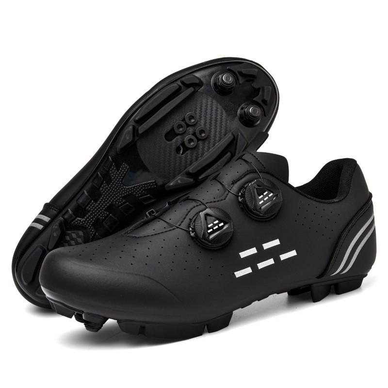 Unisex Cycling Shoes Road Mountain Bike Indoor Trainer With Clipless Pedal Set Breathable Fit