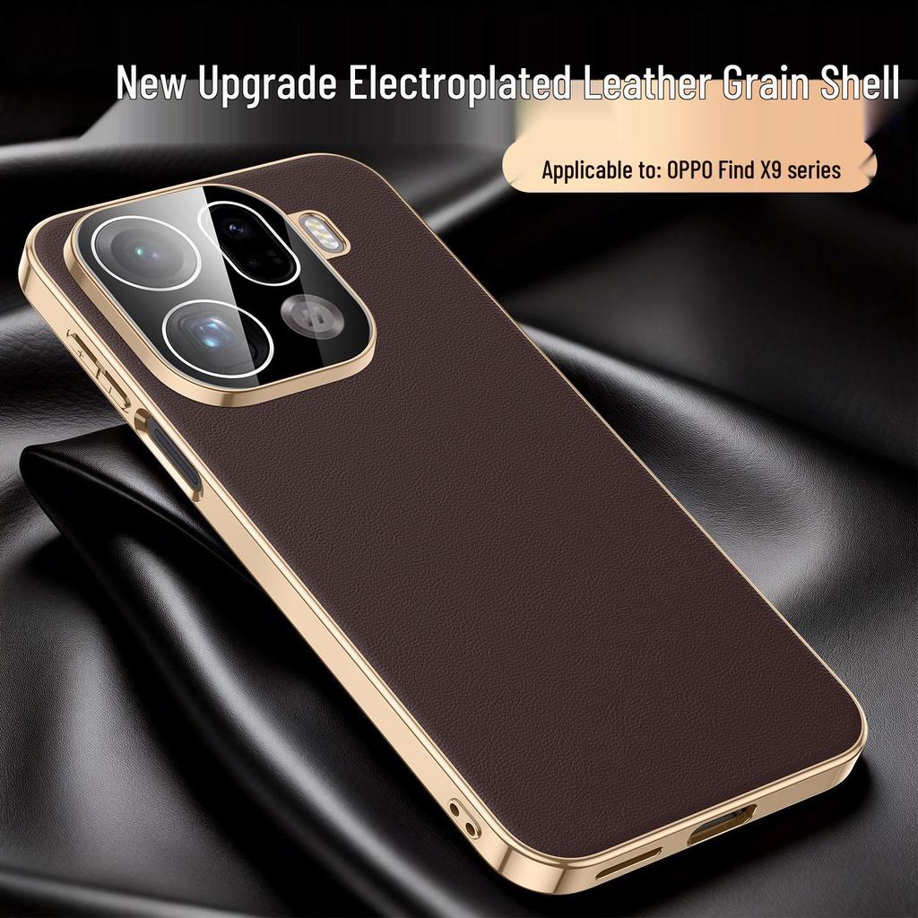 Oppo Find X9 Pro Premium Leather Phone Case - Stylish Protective Cover for Men and Women with Built-in Lens Protection.