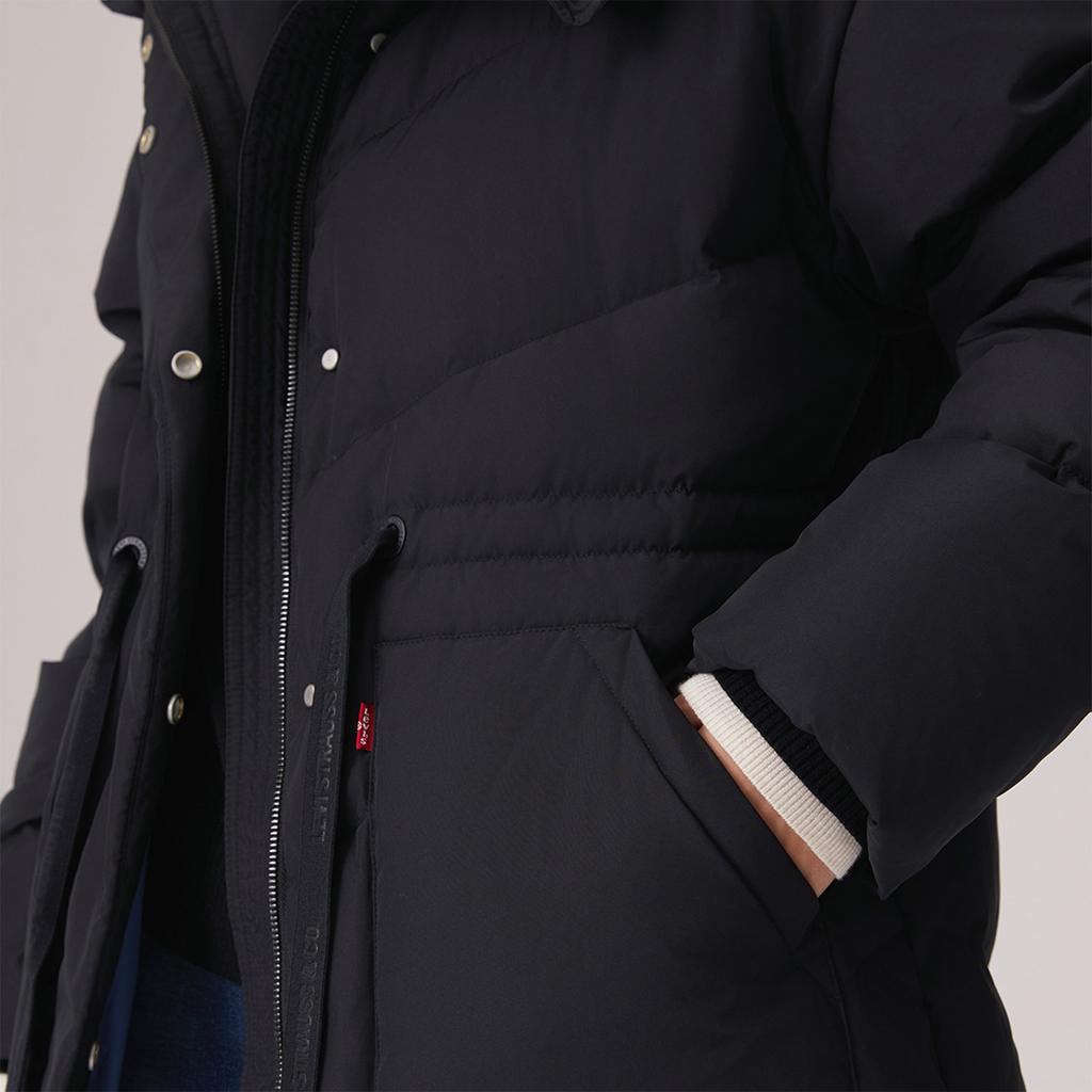 Levis Winter Warm Series Stylish Versatile Relaxed Long Down Jacket Women Outerwear 0051G-0002
