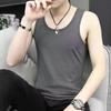 Mode Weste Herren lose Baumwolle Sport Fitness Sommer Casual Innenbekleidung ärmelloses T-Shirt Tops Volltonfarbe